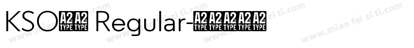 KSO陽炎 Regular字体转换